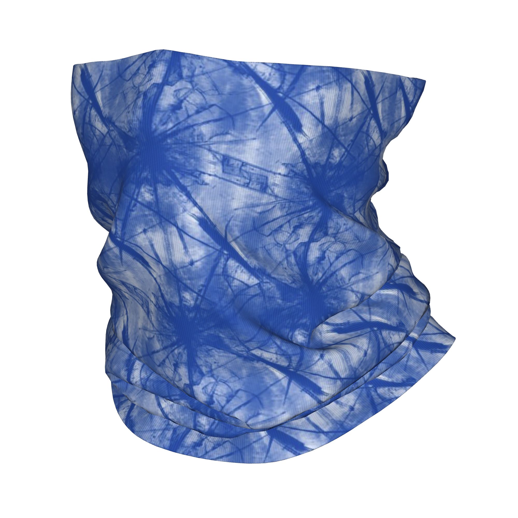 Shibori Tie Dye - インディゴタイダイ染め模様バンダナネックカバープリントラップスカーフ多機能ヘッドウェア乗馬用ユニセックス大人用