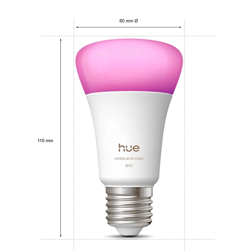フィリップス ヒュー E27 A60 810LM スマートL - Philips Bulb Hue のレビューと価格