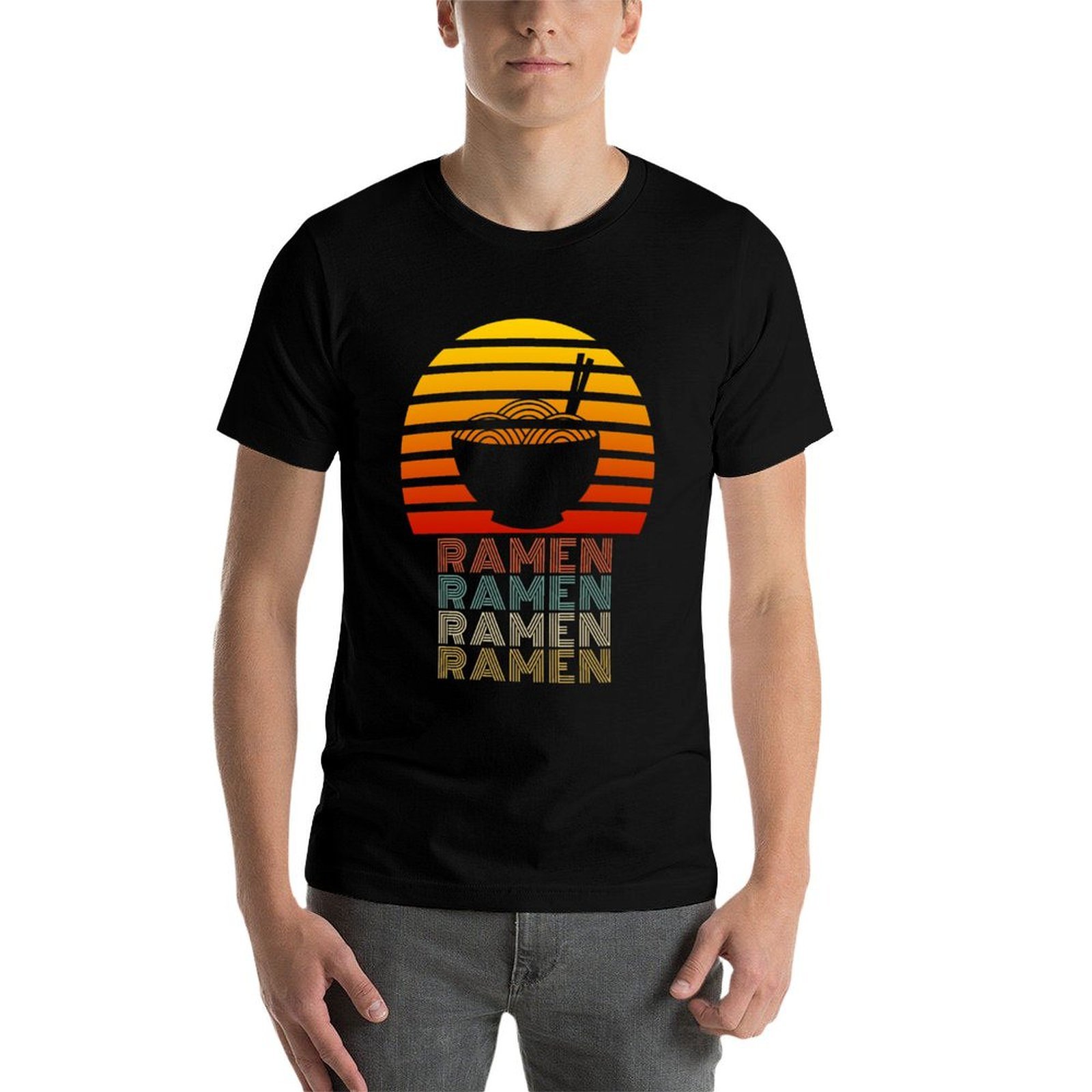 ラーメンライフ日本の麺愛好家ヴィンテージレトロスタイルTシャ - Japanese Daily Lifestyle のレビューと価格