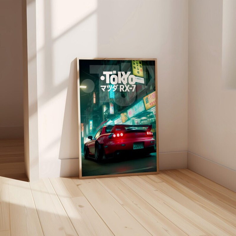 ヴィンテージ東京JDMカーポスターネオン日本のストリートレー - Japanese Car Lifestyle のレビューと価格