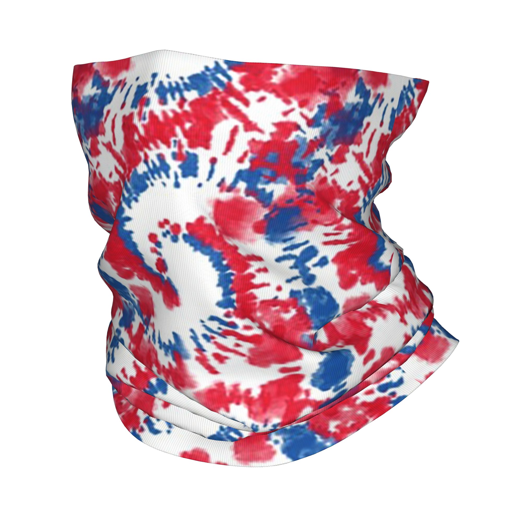 レッドタイダイシボリパターンツイールバンダナネックゲイタープ - Shibori Tie Dye のレビューと価格